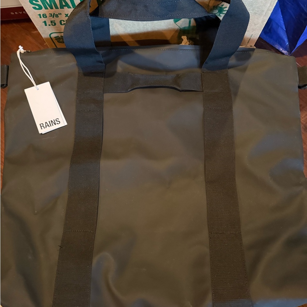 RAINS Black Tote Bag W3
